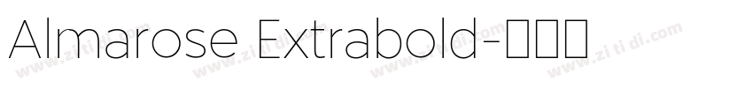 Almarose Extrabold字体转换